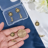 8Pcs 2 Styles Brass Enamel Pendants KK-BBC0022-17-3