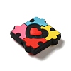 Infantile Autism Theme Silicone Focal Beads SIL-P007-C02-2