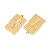 304 Stainless Steel Rhinestone Pendants RB-CBADC81-13G-01-2