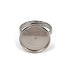 304 Stainless Steel Cuff Ring Components STAS-D372-05P-02B-2