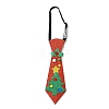 Chistmas Theme Non-woven Fabrics Necktie AJEW-L092-A01-1