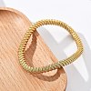 304 Stainless Steel Stretch Bangles for Women LS-BJEW-P315-02G-G-3