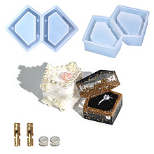 DIY Food Grade Silicone Diamond Shape Ring Storage Box Molds SIMO-PW0014-12