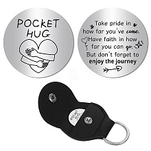 CREATCABIN Pocket Hug Token Long Distance Relationship Keepsake Keychain Making Kit DIY-CN0002-67E