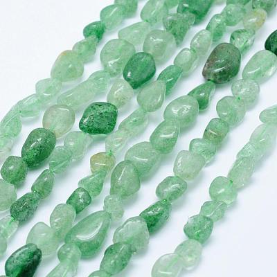 Natural Green Strawberry Quartz Beads Strands G-K203-04-1