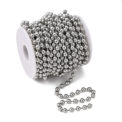 Tarnish Resistant 304 Stainless Steel Ball Chains CHS-A002B-1.5mm-1