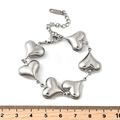 304 Stainless Steel Link Bracelets for Women LS-BJEW-Q041-01D-P-1