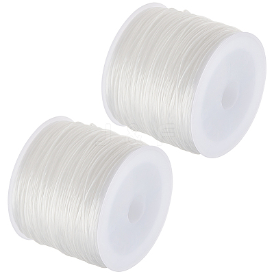 2 Rolls Flat Elastic Crystal Spandex String EW-BBC0001-02B-01-1