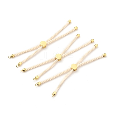 Half Finished Twisted Milan Rope Slider Bracelets FIND-G032-01G-09-1