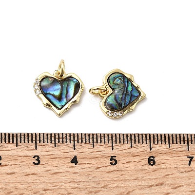 Brass Micro Pave Cubic Zirconia Pendants KK-K384-23B-G-1
