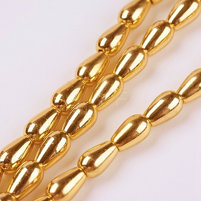 Electroplate Non-magnetic Synthetic Hematite Beads Strands G-K250-02C-G-1