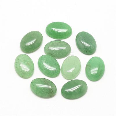 Natural Green Aventurine Cabochons G-R415-14x10-43-1
