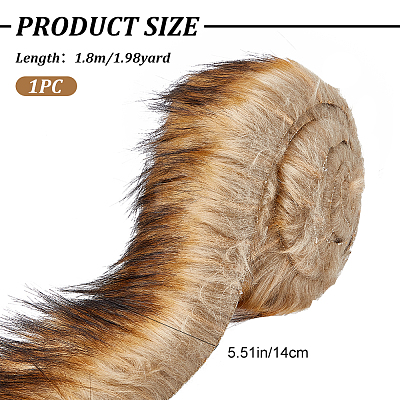 Polyester Artificial Wool Fabric AJEW-WH0326-16B-1
