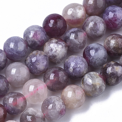 Natural Purple Red Tourmaline Beads Strands G-N327-02C-01-1