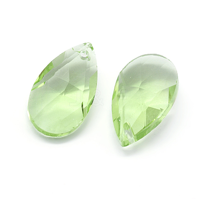 Faceted Glass Pendants GLAA-F069-S-A11-1