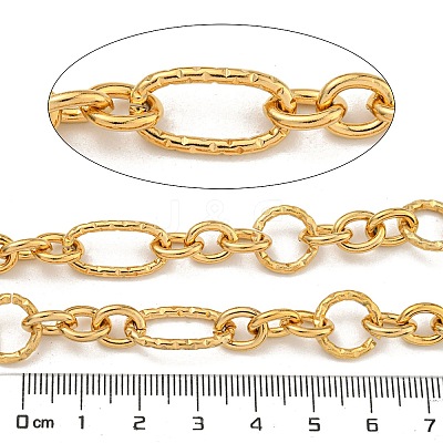 10M Ion Plating(IP) 304 Stainless Steel Figaro Chains CHS-G034-09G-1