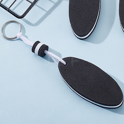 10Pcs Iron Plastic Keychains KEYC-GF0001-27A-1
