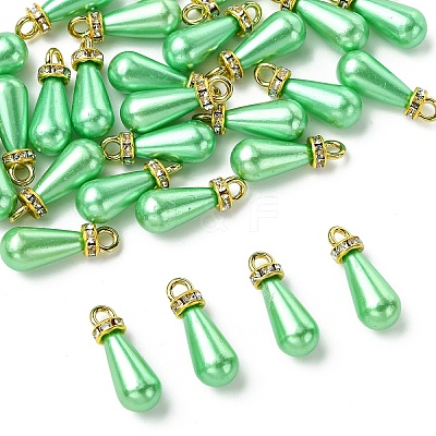 30Pcs ABS Plastic Imitation Pearl Pendants KY-YW0002-16A-1