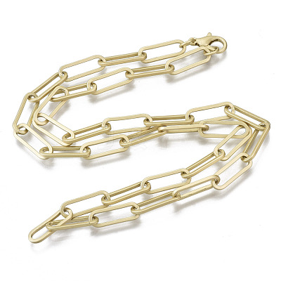 Brass Paperclip Chains MAK-S072-14D-MG-1