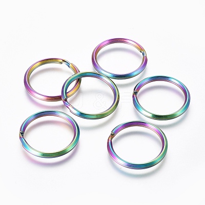 Ion Plating(IP) 304 Stainless Steel Split Key Rings STAS-G201-11A-M-1