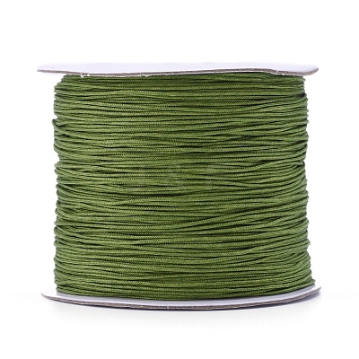 Nylon Braided Cord for Woven Jewelry Making Macrame Craft NWIR-D055-0.6mm-24-1