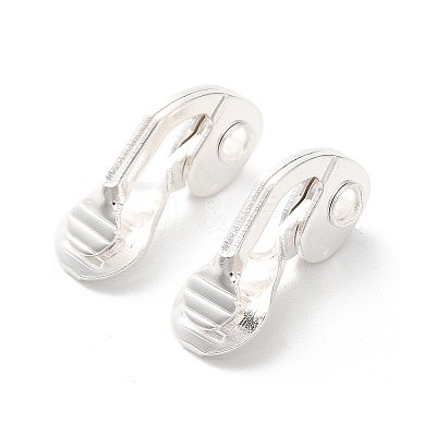 Brass Clip-on Earring Findings KK-F907-09S-1