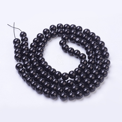 Painted Glass Bead Strands X-DGLA-S071-8mm-90-1