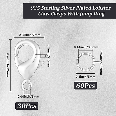 Brass Lobster Claw Clasps KK-BBC0024-54S-1