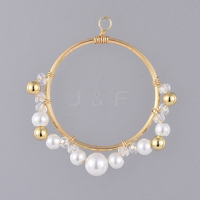 Brass Pendants PALLOY-JF00412-1