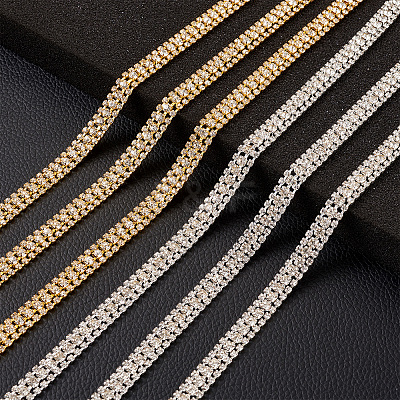 4 Yards 2 Colors Rhinestone Cup Chains FIND-CD0001-17-1