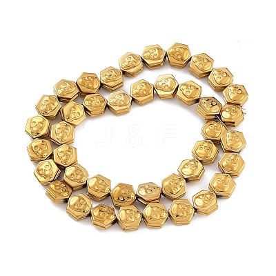 Electroplate Synthetic Non-magnetic Hematite Beads Strands G-I317-01E-1