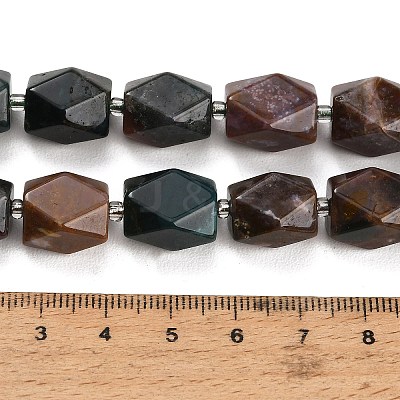 Natural Indian Agate Beads Strands G-Q608-11M-1