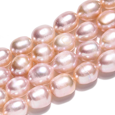 Natural Cultured Freshwater Pearl Beads Strands PEAR-N012-07O-1
