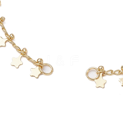 Brass Curb Chain Bracelet Makings AJEW-JB01324-1
