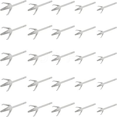 100 Pcs 5 Styles 304 Stainless Steel Stud Earring Findings STAS-UN0022-10P-1