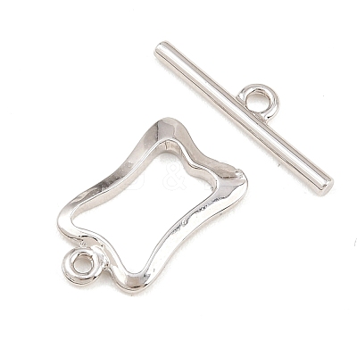 Brass Toggle Clasps KK-G548-41P-04-1