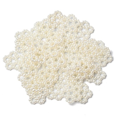 Opaque Resin Imitation Pearls Decoden Cabochons LS-RESI-F043-03-1