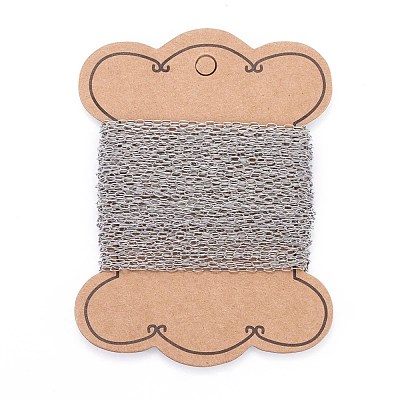 Tarnish Resistant 304 Stainless Steel Cable Chains CHS-L024-013B-1