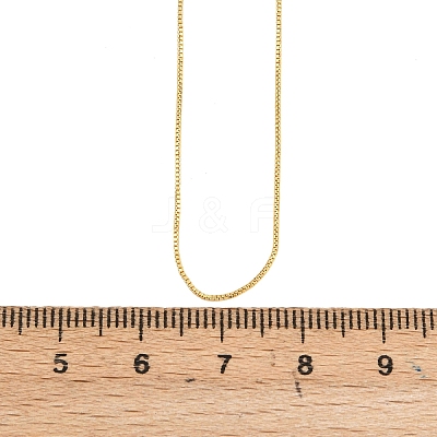 0.8MM Brass Box Chain Adjustable Slider Necklaces KK-H533-09B-G-1