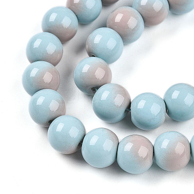 Baking Paint Glass Beads X1-DGLA-N012-10mm-06-1