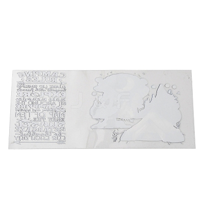 Clear Film Rub on Transfer Stickers for Glass Cups STIC-P009-F02-1