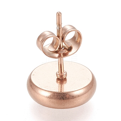 Ion Plating(IP) 304 Stainless Steel Stud Earring Settings STAS-K202-05C-RG-1