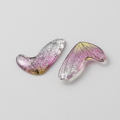 Gradient Color Transparent Resin Pendants RESI-TAC0019-06B-1