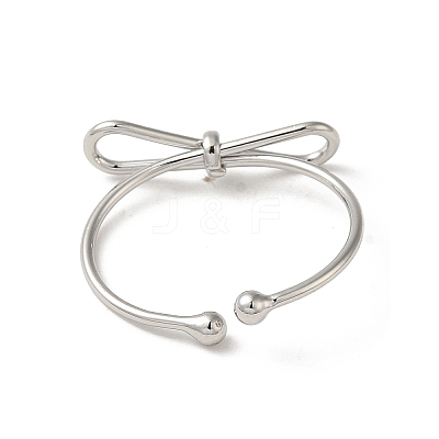 Brass Cuff Rings for Women RJEW-D026-04P-1