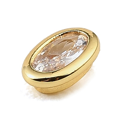 Brass Pave Cubic Zirconia Cabochons CU-CBA30E8-04G-05-1