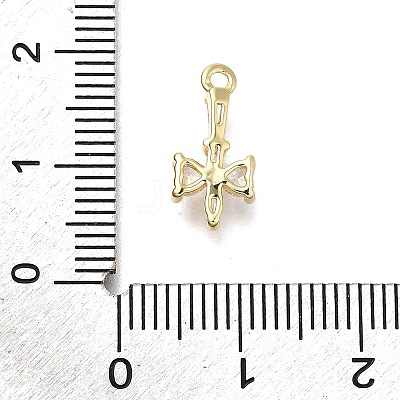 Brass Pave Cubic Zirconia Pendants LS-KK-Q048-26G-1