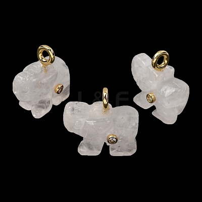 Natural Quartz Crystal Carved Pendants G-H357-01G-15-1