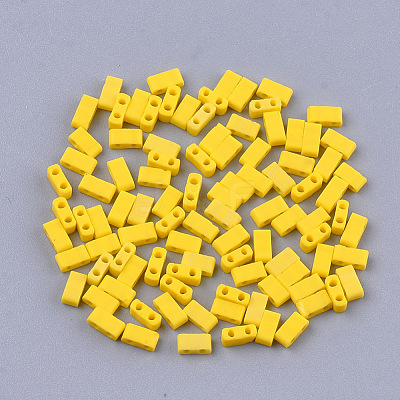 2-Hole Opaque Glass Seed Beads SEED-S023-23B-01-1