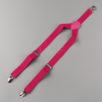 Adjustable Polyester Y-Shaped Heavy Duty Suspenders AJEW-WH0307-23P-1