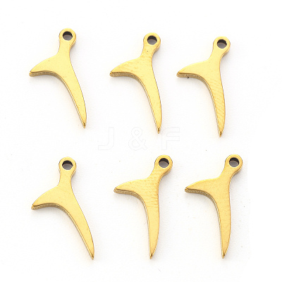 PVD Vacuum Plating 304 Stainless Steel Charms LS-STAS-N092-28G-1
